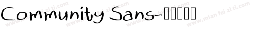 Community Sans字体转换